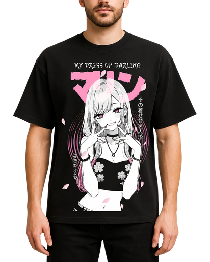 My Dress-Up Darling Marin Kitagawa Anime Oversized Graphic Tee