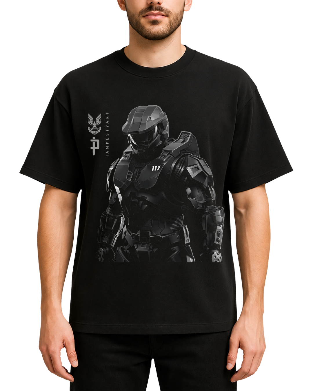 Master Chief Spartan 117 Halo Graphic Tee