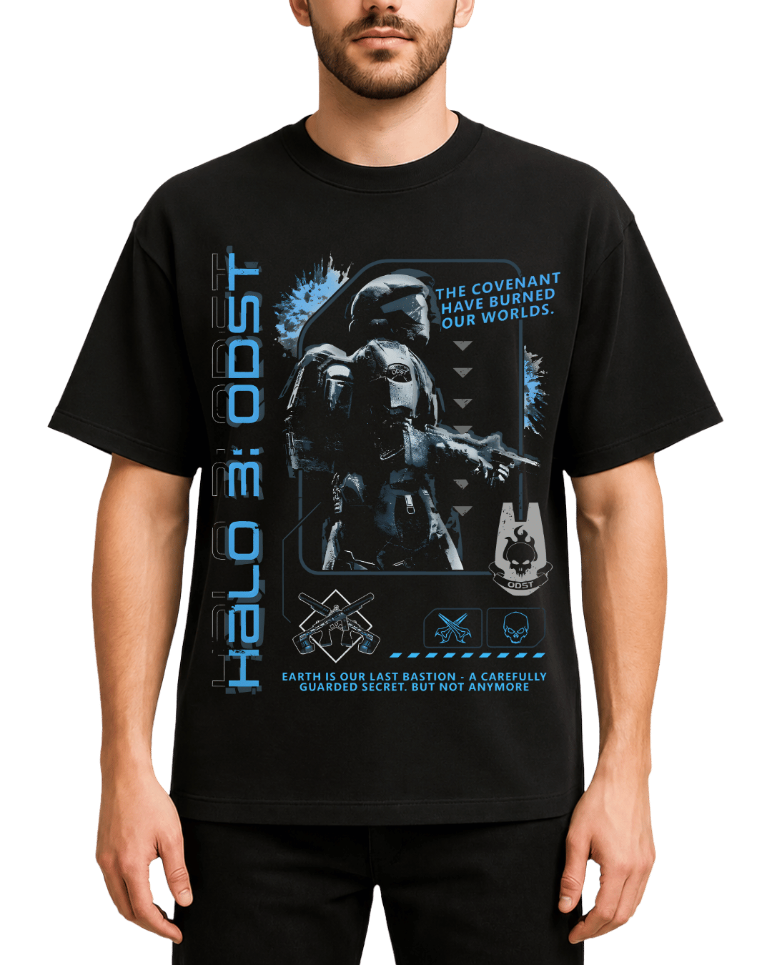 Halo 3 ODST Vintage Graphic T-Shirt