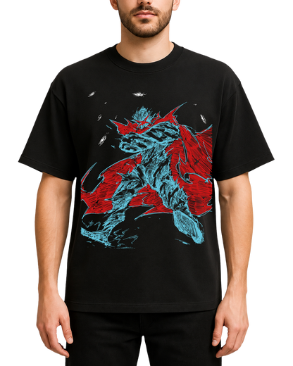 Gurren Lagann Kamina Anime Graphic Oversized T-Shirt