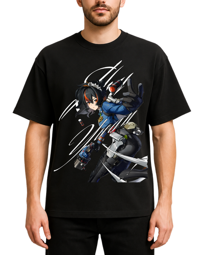 Zhu Yuan Zenless Zone Zero Anime Graphic Oversized T-Shirt