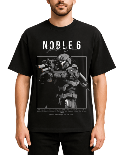 Halo Reach Noble 6 Spartan B312 Graphic Oversized T-Shirt