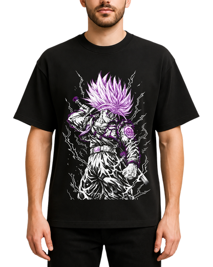 Future Trunks Anime Graphic Tee Dragon Ball Z Saiyan Oversized Streetwear T-Shirt