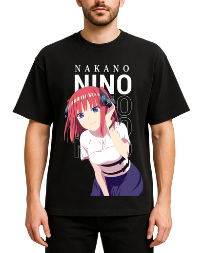 Nino Nakano The Quintessential Quintuplets Anime Graphic Oversized T-Shirt