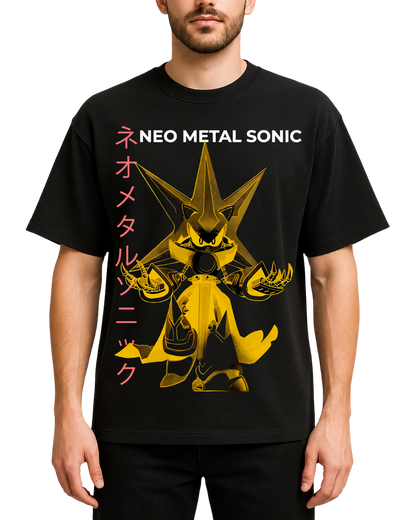 Neo Metal Sonic Japanese Streetwear Graphic T-Shirt