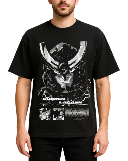 Gurren Lagann Anime Oversized Graphic T-Shirt