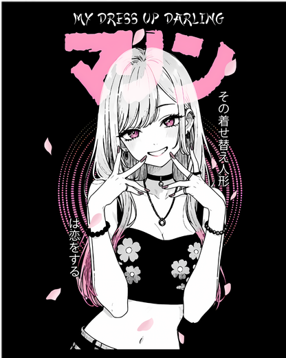 My Dress-Up Darling Marin Kitagawa Anime Oversized Graphic Tee