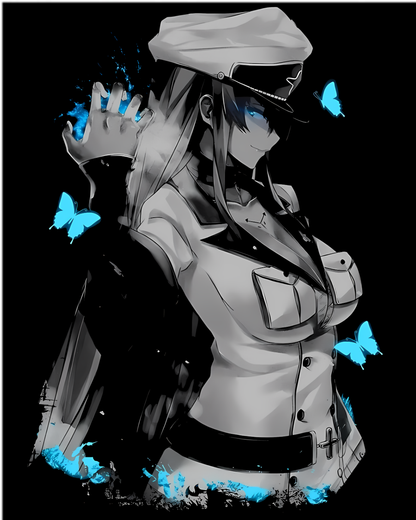 Esdeath Anime Graphic Tee Ice Queen Akame Ga Kill Oversized T-Shirt