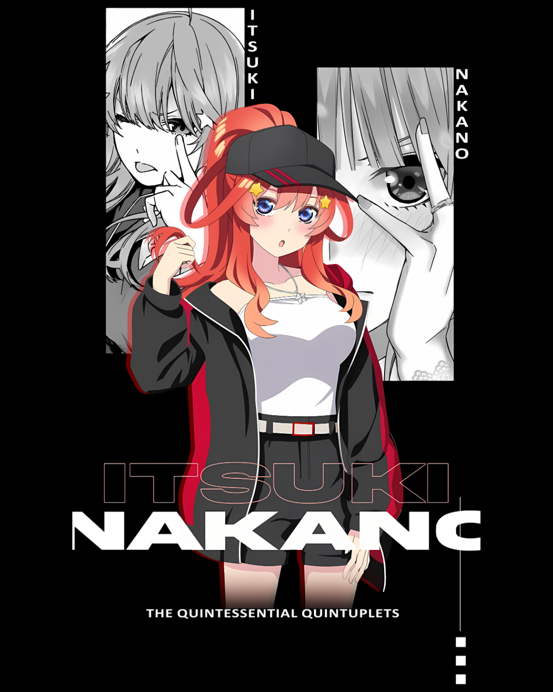 Itsuki Nakano Quintessential Quintuplets Anime Graphic T-Shirt