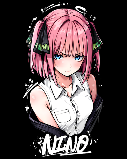 Nino Nakano Quintessential Quintuplets Anime Graphic Tee