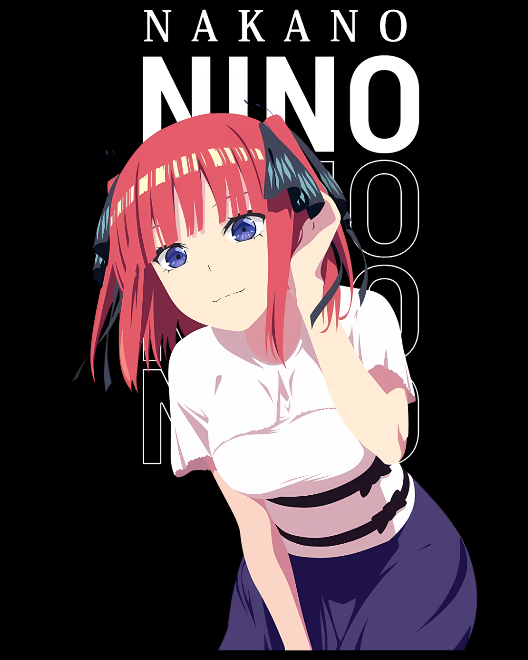Nino Nakano The Quintessential Quintuplets Anime Graphic Oversized T-Shirt