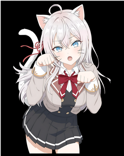 Alya Sometimes Hides Her Feelings in Russian Nekomimi Anime Oversized T-Shirt