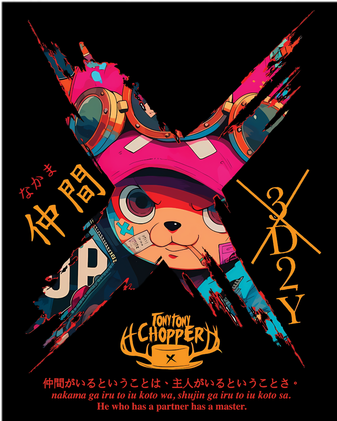 One Piece Tony Tony Chopper Anime Graphic T-Shirt