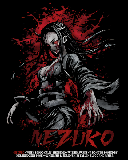 Nezuko Demon Slayer Anime Oversized T-Shirt