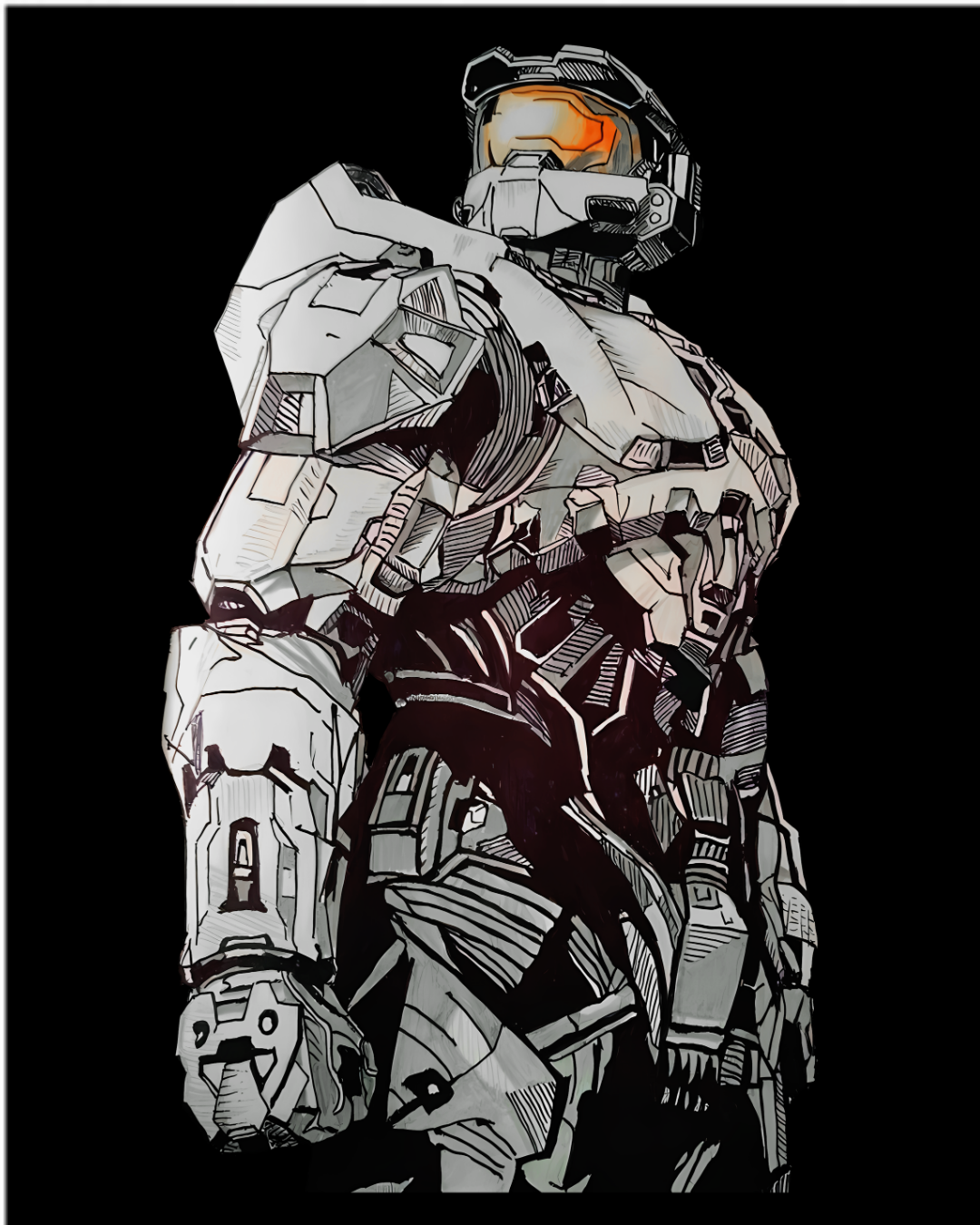 Halo Master Chief Spartan 117 Graphic Tee