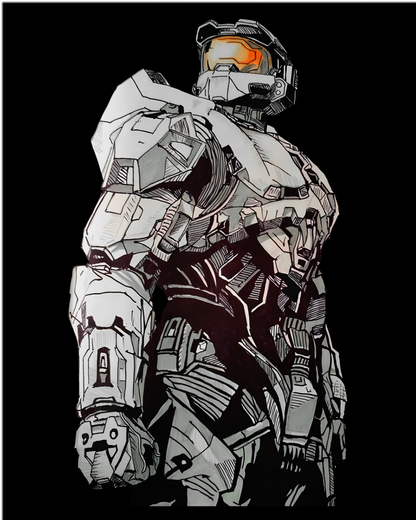 Halo Master Chief Spartan 117 Graphic Tee