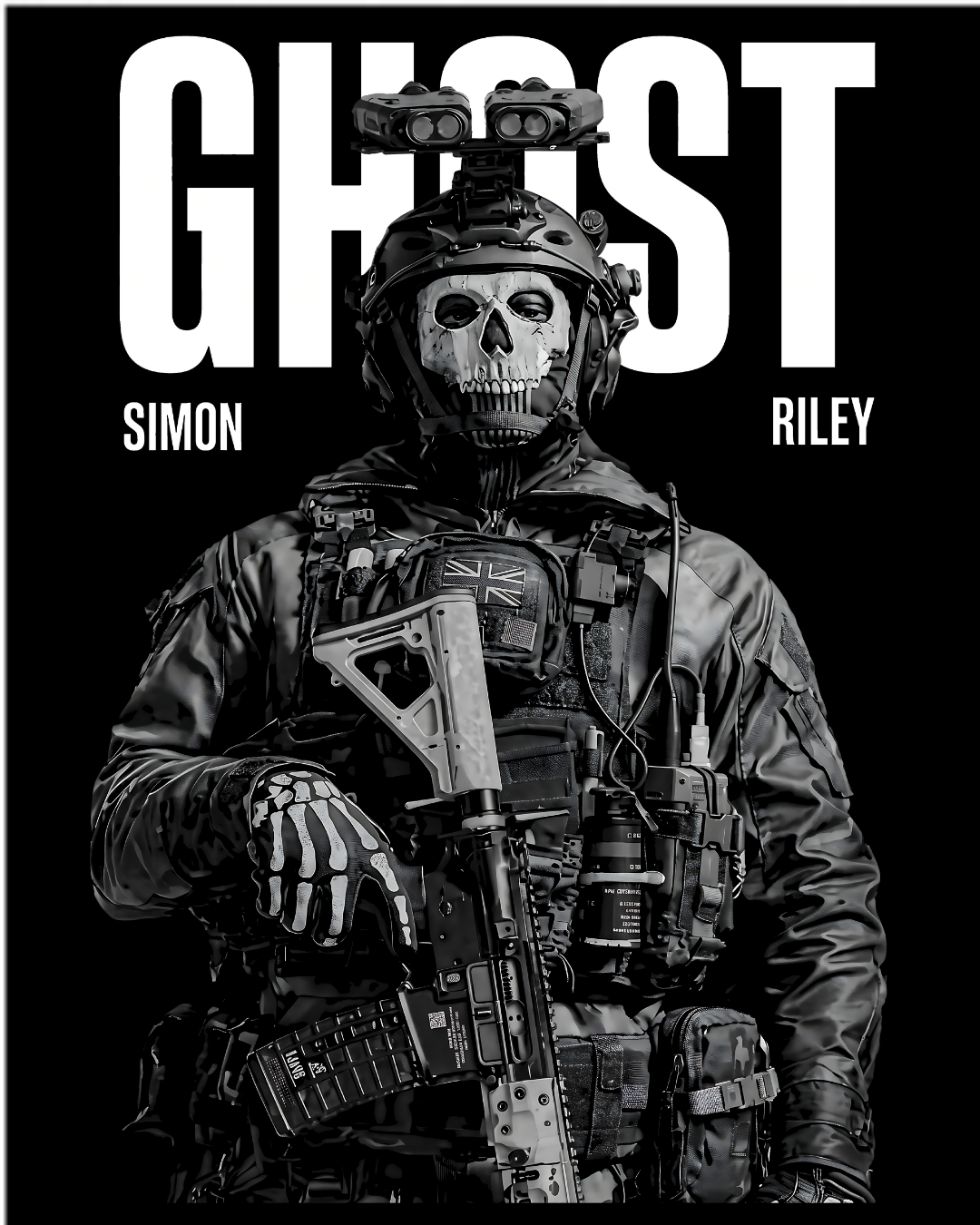 Call of Duty CoD Ghost Simon Riley Graphic Tee