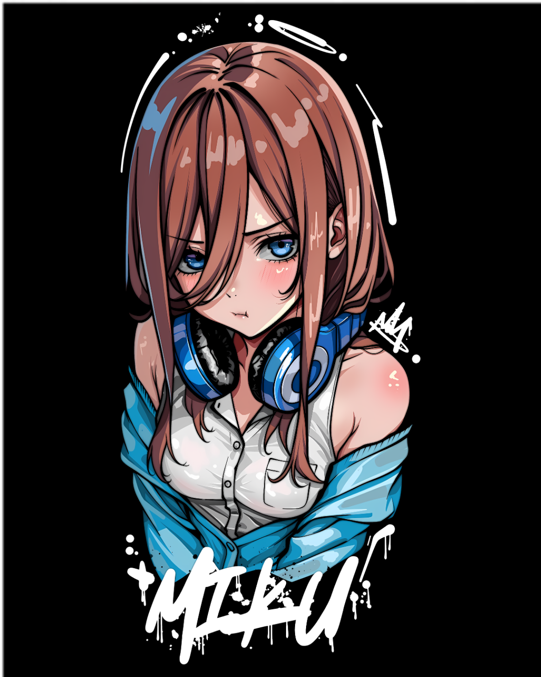 Miku Nakano Quintessential Quintuplets Anime Graphic Tee