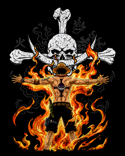 One Piece Portgas D Ace Anime Graphic Tee