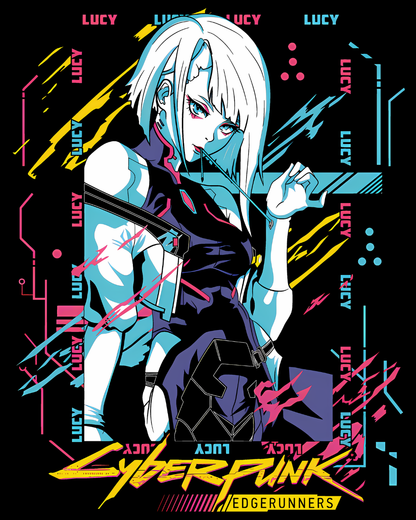Lucy Cyberpunk Edgerunners Anime Graphic T-Shirt