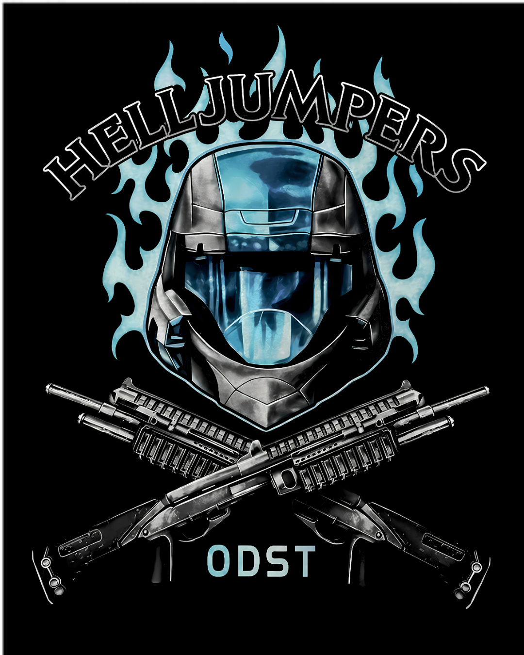 Halo ODST Helljumpers Gaming Graphic Tee