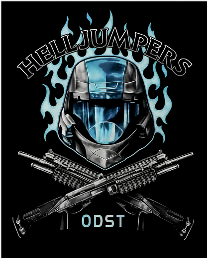 Halo ODST Helljumpers Gaming Graphic Tee