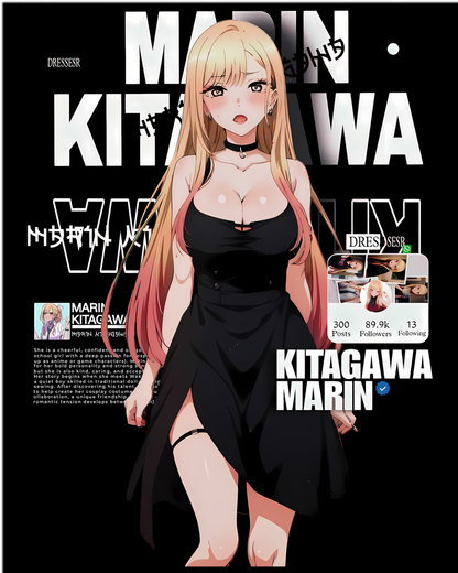 Marin Kitagawa My Dress-Up Darling Anime Graphic Tee