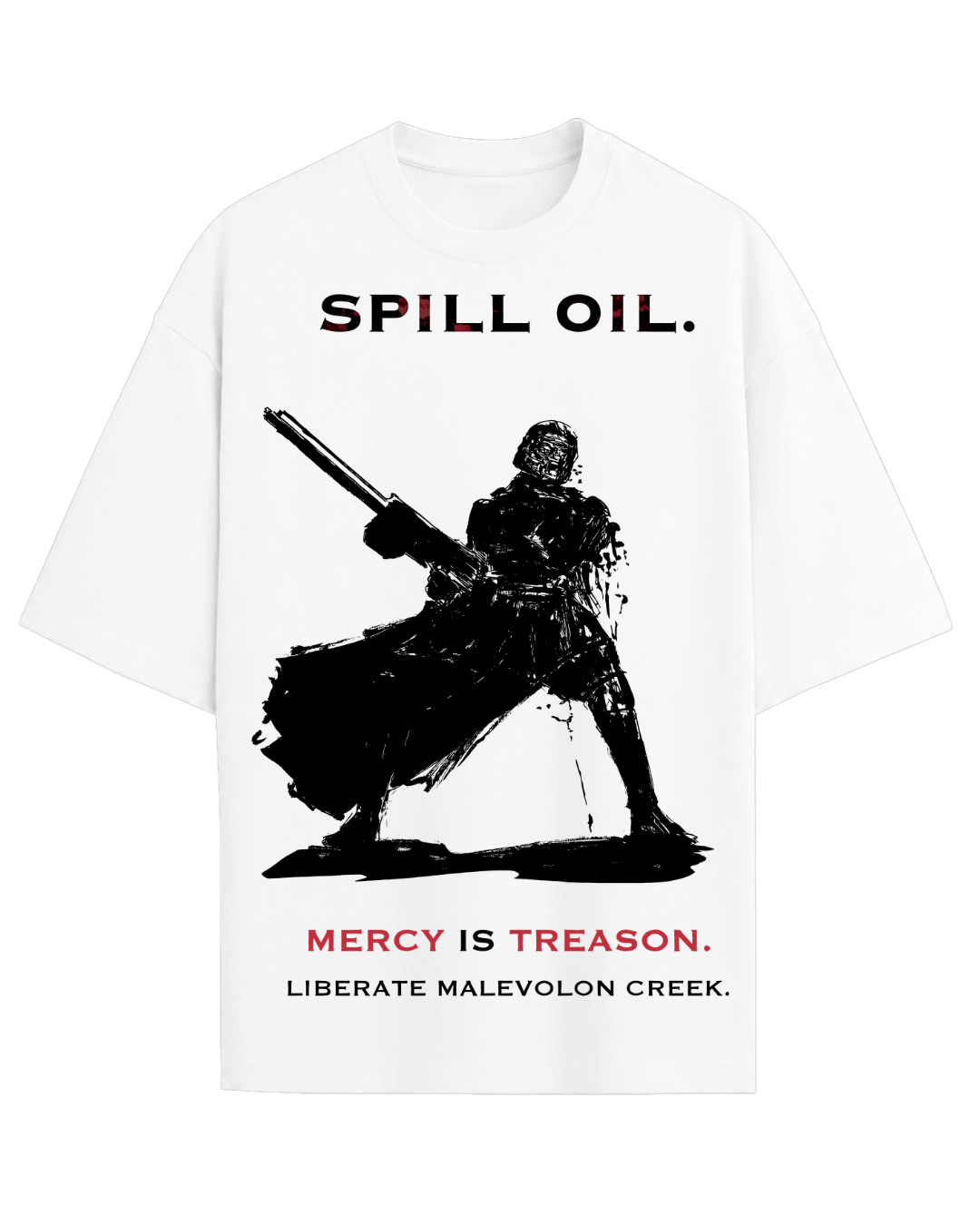 Helldivers 2 Malevolon Creek Spill Oil Graphic T-Shirt