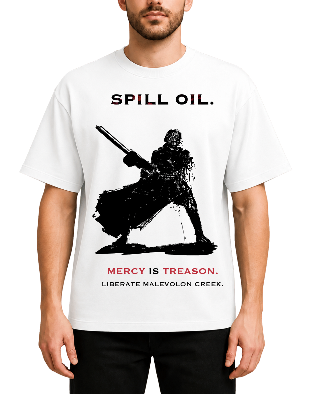 Helldivers 2 Malevolon Creek Spill Oil Graphic T-Shirt